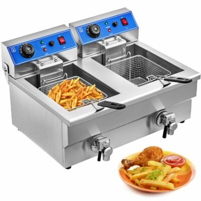 Electric Double Deep Fryer-10+10 Liters